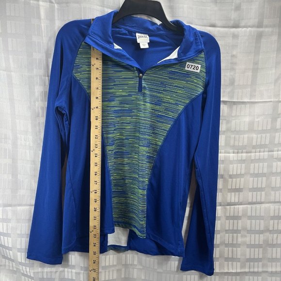 Everlast Sport Womens Royal Blue & Green Workout Jacket Size S Long Sleeves - Picture 4 of 11